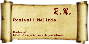 Rosivall Melinda névjegykártya